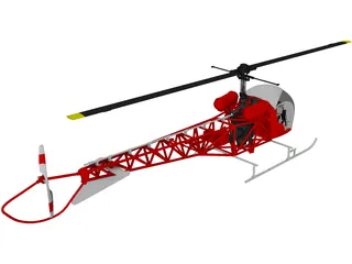 Helicopter 3D Model