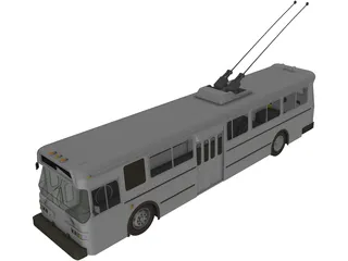 Trolley Bus 3D Model