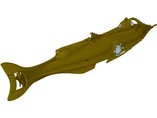 Nautilus Submarine 3D Model
