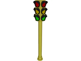 Traffic Light 3D Model