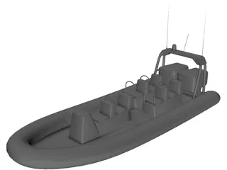 RHIB 3D Model