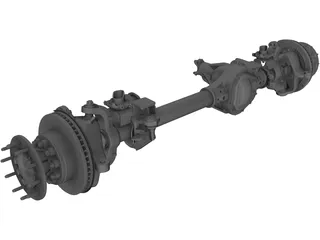 Front Axle F550 3D Model