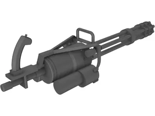 GAU-19 Machine gun 3D Model