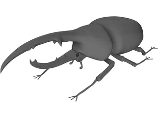 Hercules Beetle 3D Model