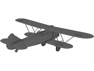 Fiat CR.42 3D Model