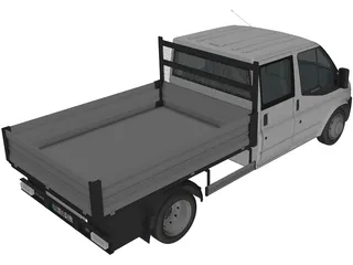 Ford Transit Benne Double Cabine 3D Model