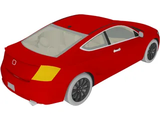Honda Accord Coupe (2009) 3D Model