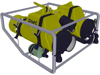Undersea Pipeline Inspection ROV 3D Model