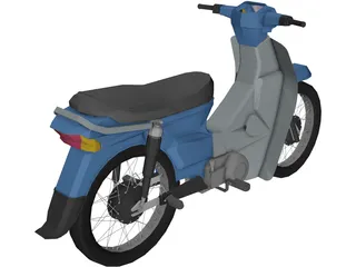 Honda C100 Dream 3D Model