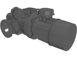 Motor Reductor 3D Model