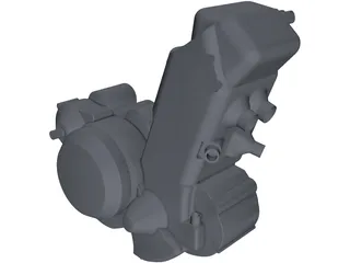 KTM 525EXC 510cc Engine 3D Model