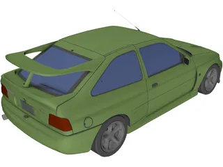 Ford Escort RS Cosworth (1993) 3D Model