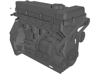 Engine Nissan SR20 3D Model