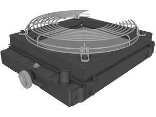 Truck Radiator 3D Model