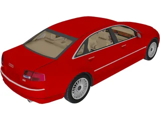 Audi A8 Long 3D Model