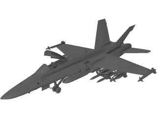 F-18 Hornet 3D Model