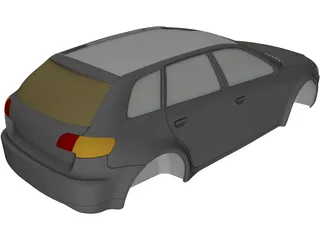 Audi A3 Body 3D Model