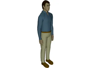 Working Man 3D Model