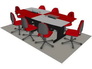 Conference Table 3D Model