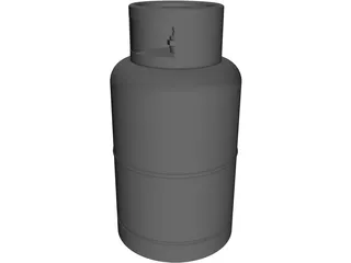 Gas Cylinder 3D Model