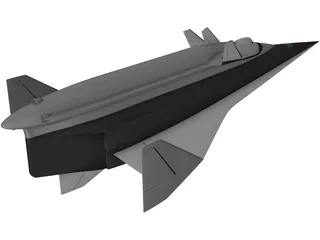 Spyral Space Ship 3D Model