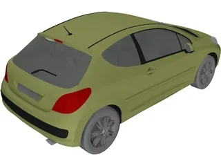 Peugeot 207 1.6 HDI 3D Model