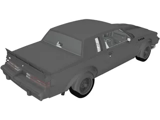 Buick Regal GNX (1987) 3D Model