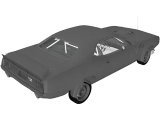 Chrysler Cuda 426 (1971) 3D Model