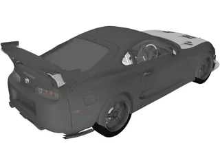 Toyota Supra Top Secret (1998) 3D Model