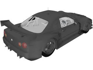 Nissan Skyline (2003) 3D Model