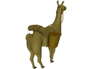 Llama 3D Model