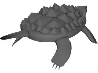 Alligator Turtle (Macrochelys Temminckii) 3D Model