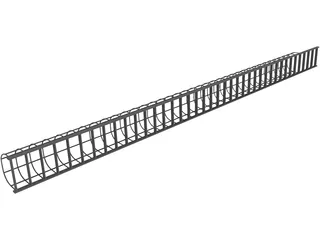 Silo Ladder 3D Model