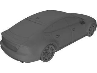 Audi A7 Sportback (2011) 3D Model