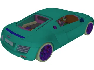 Audi R8 3D Model