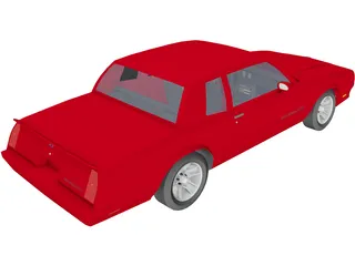 Chevrolet Monte Carlo SS (1986) 3D Model
