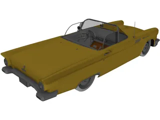 Ford Thunderbird Cabrio (1957) 3D Model