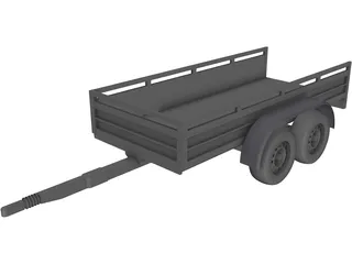 Koch Tandem Trailer 3D Model