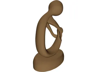 Abstract Sculpture Statue 3D Model