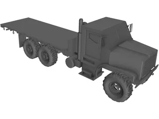 OshKosh MTVR MK27 Military 3-Axle Truck 3D Model