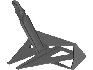 FLIPPER DELTA ANCHOR 7.5TONS 3D Model