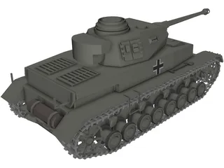 pzkpfw 4 3D Model