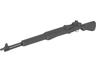 M1 Garand Rifle 3D Model