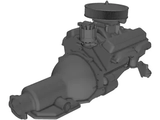 Engine V8 Chevelle 3D Model