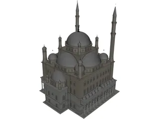 Alabaster Mosque 3D Model