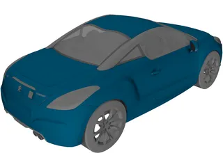 Peugeot RCZ (2010) 3D Model