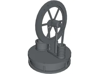 Stirling Engine 3D Model