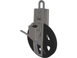 Cable Counting Pulley 3D Model