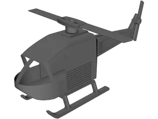 Toy Helicopter 3D Model