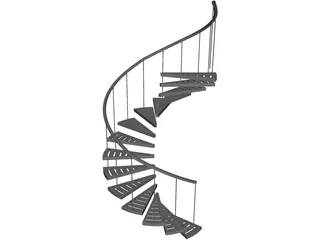 Stair Spiral 3D Model